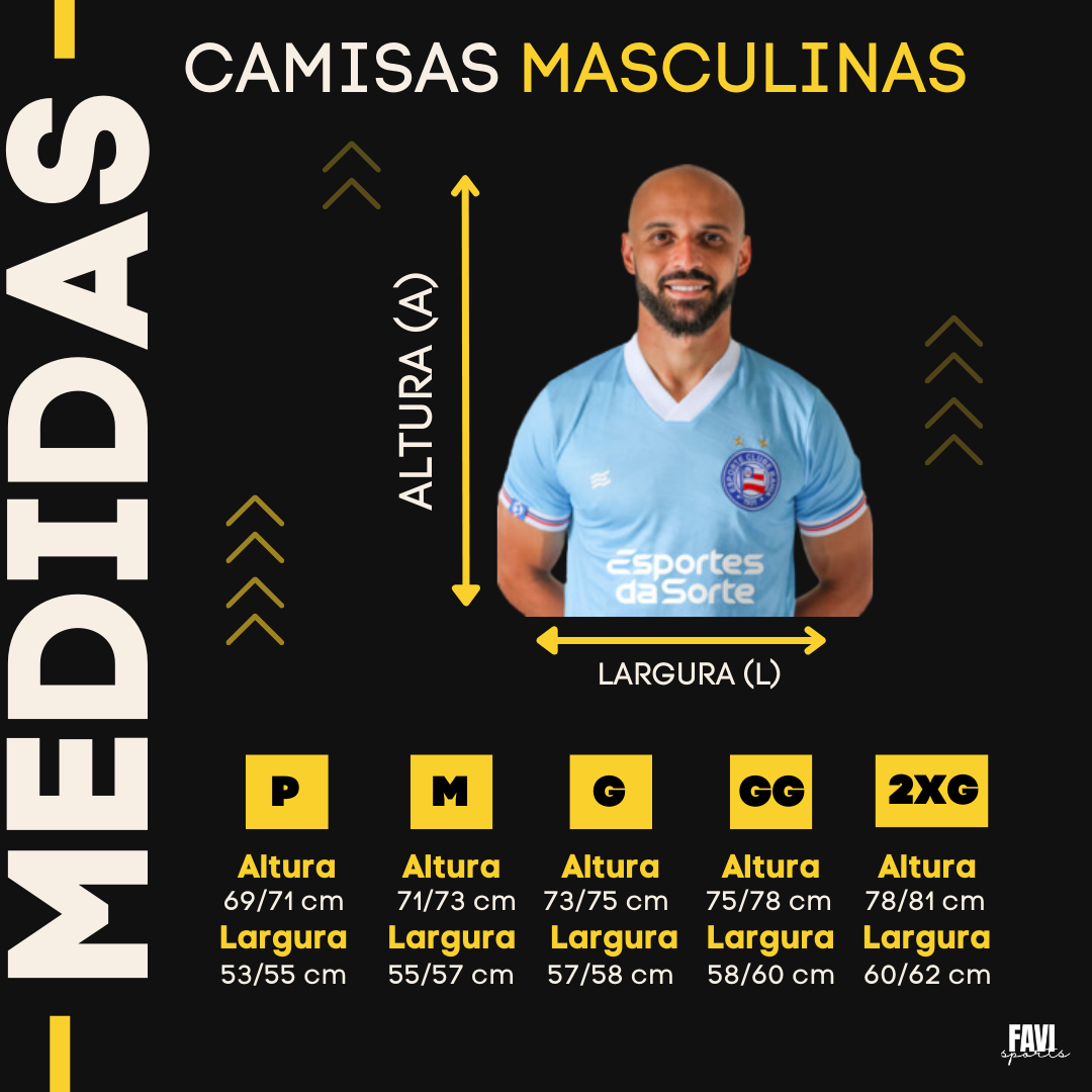 thaciano camisa bahia city tamanho